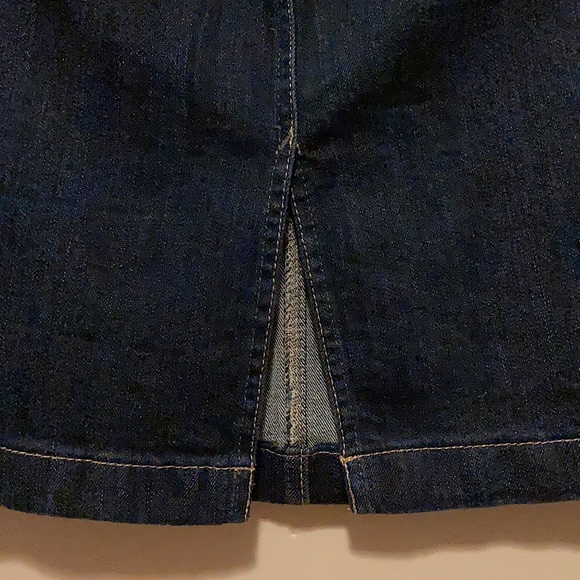 Old Navy, Dark Denim Pencil Skirt, Indigo, Jean 2 - Picture 5 of 12